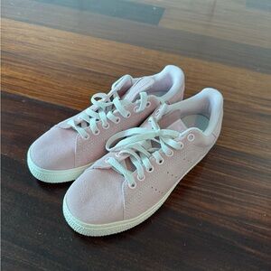 Adidas Pink Suede Sneakers Minimalist Design